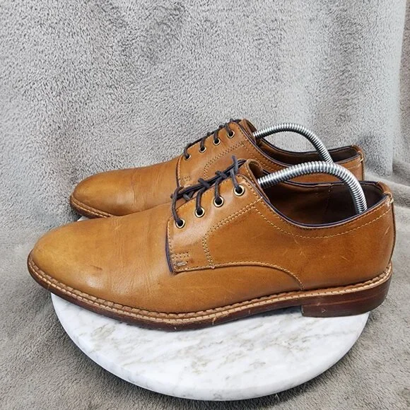 Johnston & Murphy Shoes Mens SIze 9.5 Brown Leather Lace Up Oxford *GUC* Amazon.com: Johnston & Murphy Men main image 3